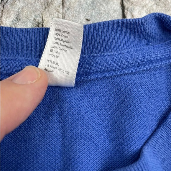 Apple Computer Company Women’s Small Uniform Crewneck Shirt embroidered logo - Picture 4 of 6